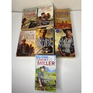 Linda Lael Miller Lot of 7 Western Romances Paperback Books Cowboy Willow Heart